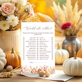 Zou ze liever Herfst pompoen Vrijgezellenfeest spe