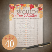 Zou ze liever Herfst Vrijgezellenfeest Game Pack Notitieblok