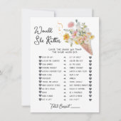 Zou ze liever het Vrijgezellenfeest spel opscheppe Kaart (Voorkant)