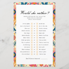 Zou ze liever Mexican Floral Vrijgezellenfeest spe