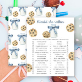 Zou ze liever Milk Cookies baby shower spel