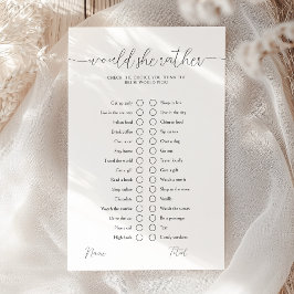 Zou ze liever modern Vrijgezellenfeest spel