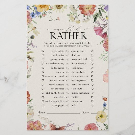 Zou ze liever op bloemenspel drukken? Vrijgezellen (Voorkant)