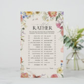 Zou ze liever op bloemenspel drukken? Vrijgezellen (Staand voorkant)