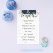 Zou ze liever Pampas Grass BridalShower game hebbe Flyer (Enkel)