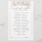 Zou ze liever Pampas Grass Vrijgezellenfeest Game  (Voorkant)