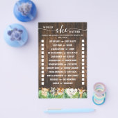 Zou ze liever Safari Baby shower spel Kaart (Enkel)