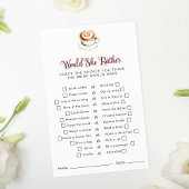 Zou ze liever spel Vrijgezellenfeest latte liefde  Flyer