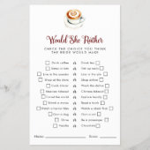 Zou ze liever spel Vrijgezellenfeest latte liefde  Flyer (Voorkant)