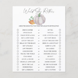 Zou ze liever spel - Witte pompoen -