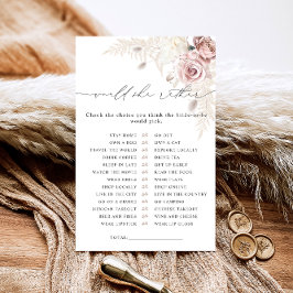 Zou ze liever stoffig Roos Vrijgezellenfeest spel