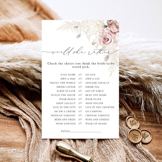 Zou ze liever stoffig Roos Vrijgezellenfeest spel