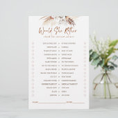 Zou ze liever Terracotta Floral Bridal Game willen (Staand voorkant)