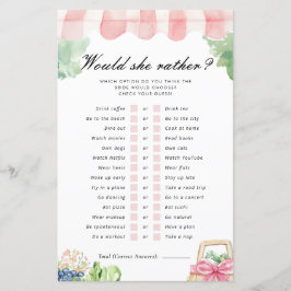 Zou ze liever vers van de markt bruids spel