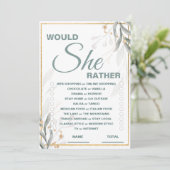 Zou ze liever Vrijgezellenfeest aanzetten om te sp Kaart (Staand voorkant)