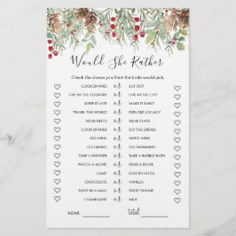 Zou ze liever Vrijgezellenfeest gamen, winterpine?