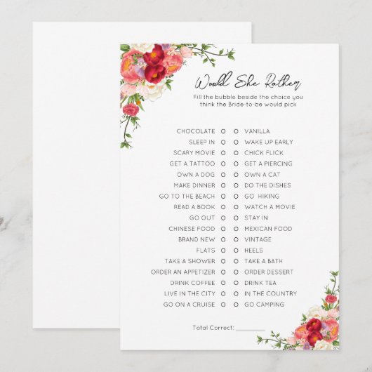 Zou ze liever Vrijgezellenfeest spelen? Aankondiging (Voorkant / Achterkant)