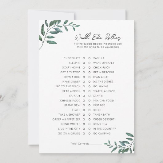 Zou ze liever Vrijgezellenfeest spelen? Feestdagenkaart (Voorkant)