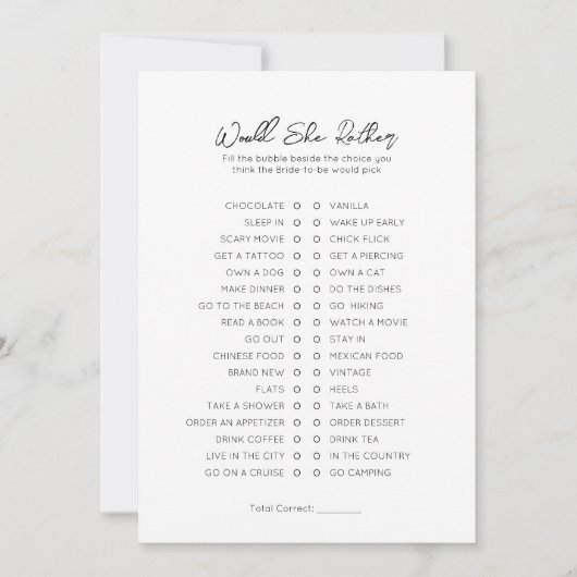 Zou ze liever Vrijgezellenfeest spelen? Feestdagenkaart (Voorkant)