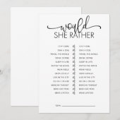 Zou ze liever Vrijgezellenfeest spelen? Kaart (Voorkant / Achterkant)