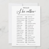 Zou ze liever Vrijgezellenfeest spelen? Kaart (Voorkant)