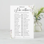 Zou ze liever Vrijgezellenfeest spelen? Kaart (Staand voorkant)