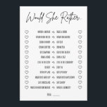 Zou ze liever Vrijgezellenfeest spelen? Programmakaart<br><div class="desc">Dit spel is de perfecte manier om gasten te houden op een vrijgezellenfeest of een andere bruiloft.</div>