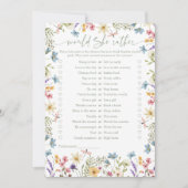 Zou ze liever wilde bloem Vrijgezellenfeest spel Kaart (Voorkant)