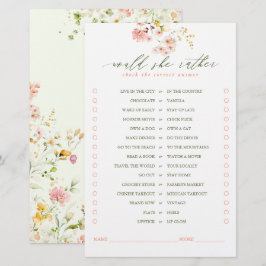 Zou ze liever wilde wilde bloemen in het wild spel