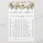 Zou ze liever winter bloemenspel Vrijgezellenfeest (Voorkant)