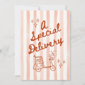 Zou Zij Liever Baby Shower Spel in Rood Blauw (Achterkant)