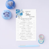 Zou zij liever Bruids Bruiloft Spelkaart Flyer (Enkel)