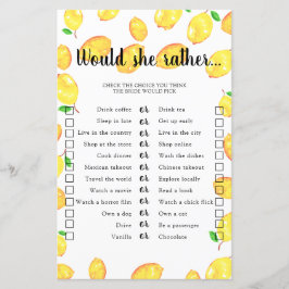 Zou zij liever Bruidsbadspel Citroen 