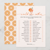 Zou Zij Liever Cocktail Bruiloft Spel Kaart (Voorkant / Achterkant)