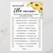 Zou zij liever douche engels spaans spelkaart flyer (Achterkant)