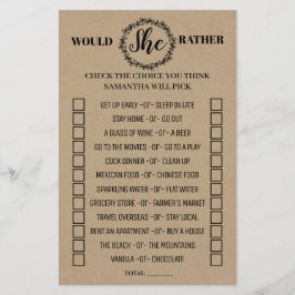 Zou zij liever een rustieke douche bilinguales spe flyer