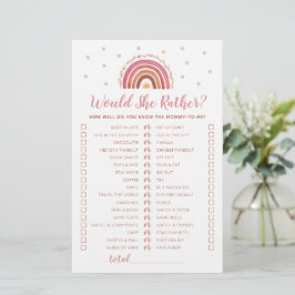 Zou Zij Liever Game Boho Regenboog Baby Shower