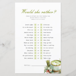 Zou Zij Liever Perfect Matcha Bruiloftsspel