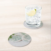 Zoudedeboomversieringen op  letters ronde kartonnen onderzetter (Insitu)