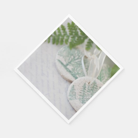 Zoudedeboomversieringen op  letters servet (Hoek)