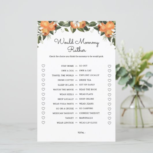 Zouden Kaarten van Baby showers met een manie  (Staand voorkant)