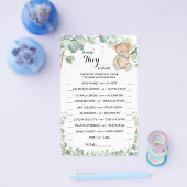 Zouden ze liever Beer Greenery Shower Game-kaart Flyer (Enkel)