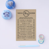 Zouden ze liever Bruidsuitnodiging Rustic spelkaar Flyer (Enkel)