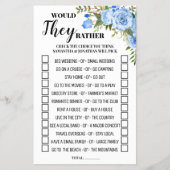 Zouden ze liever een blauw Vrijgezellenfeest game  Flyer (Voorkant)