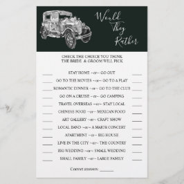 Zouden ze liever een Kaart van een autoschoenspann