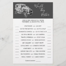 Zouden ze liever een Kaart van een autoschoenspann