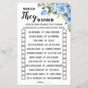 Zouden ze liever een spaanse douchespelkaart hebbe flyer