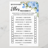 Zouden ze liever een spaanse douchespelkaart hebbe flyer (Achterkant)