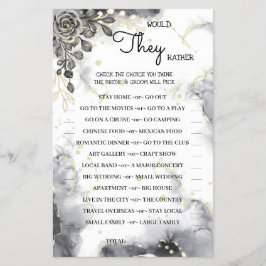 Zouden ze liever een zwarte Roos-schoenenkaart heb Flyer