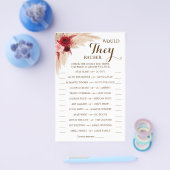 Zouden ze liever Pampas Grass Game-kaart hebben? Flyer (Enkel)